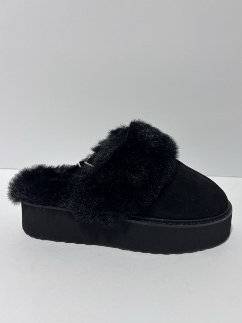 Bctex Coll Women’s Black Memory Foam Slippers, Size 8 M